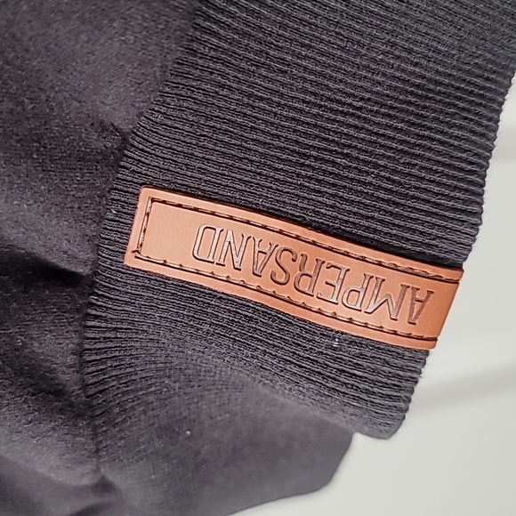 Ampersand Ave Madrid XL Tan and Black Casual Comfy Colorblock Hoodie Sweatshirt - Picture 12 of 14